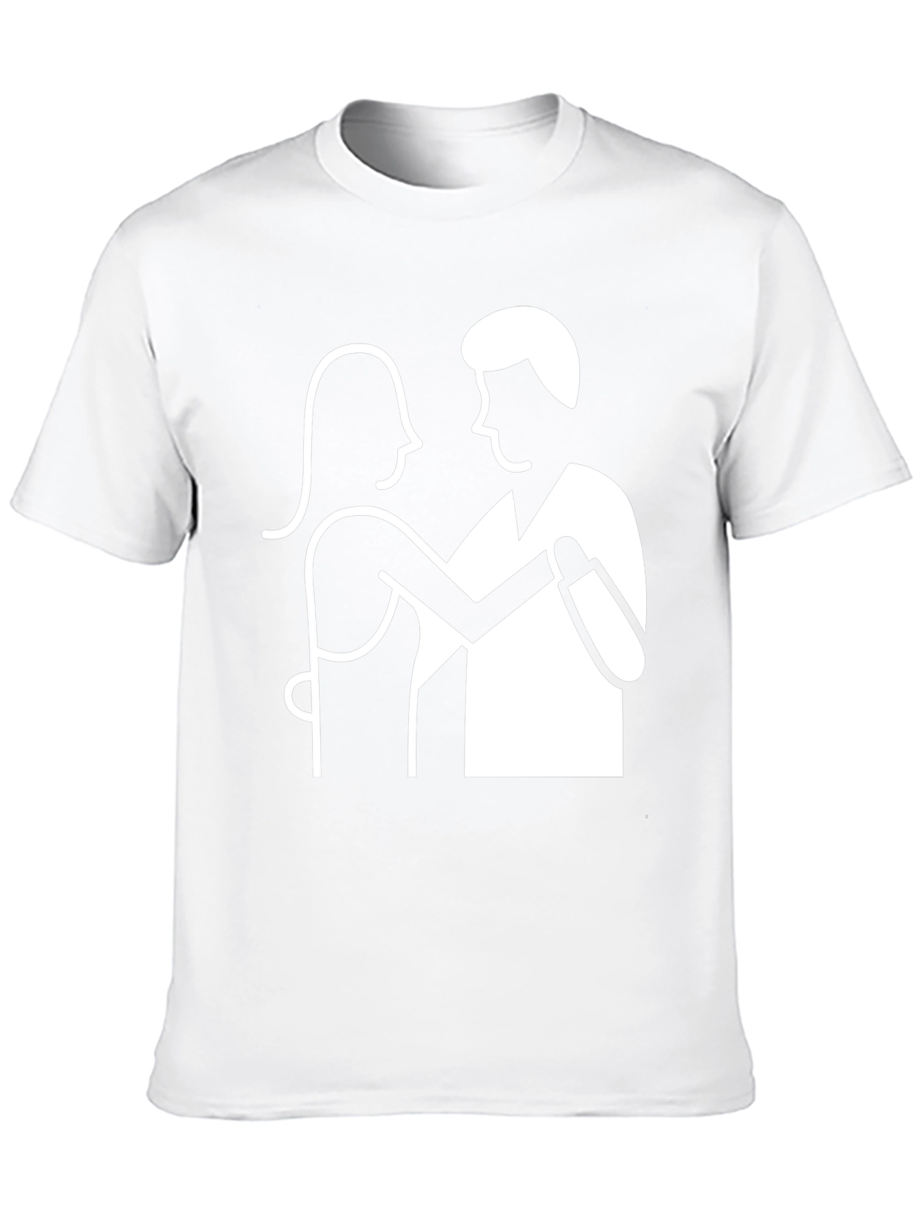 Dancing Couple Graphic Tee - Classic Black