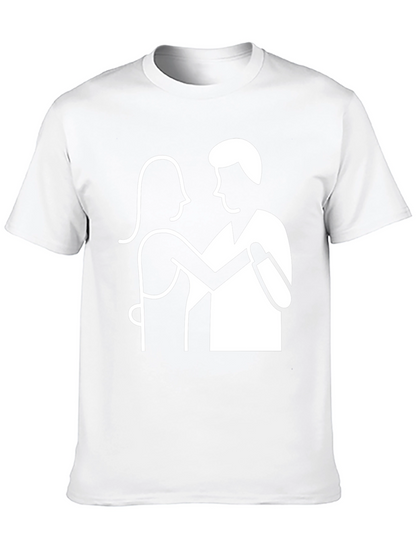 Dancing Couple Graphic Tee - Classic Black