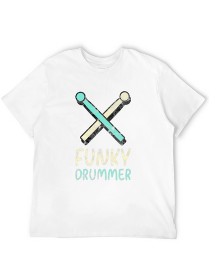 Funky Drummer Graphic Tee - Music Lovers T-Shirt