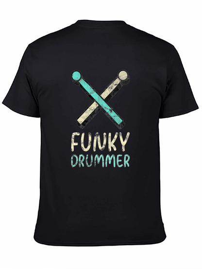 Funky Drummer Graphic Tee - Music Lovers T-Shirt