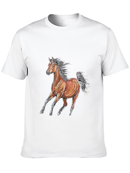 Horse Graphic T-Shirt - Unisex Black Tee