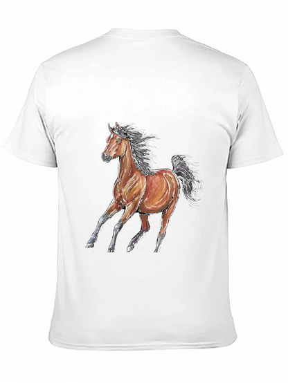 Horse Graphic T-Shirt - Unisex Black Tee