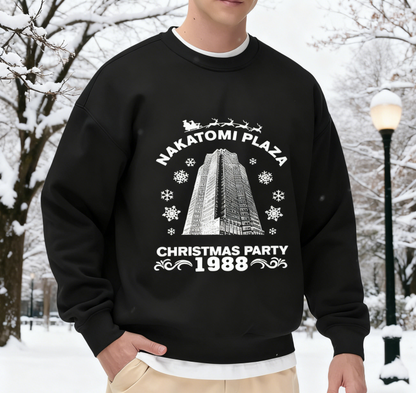 Nakatomi Plaza 1988 Christmas Party Die Hard Holiday Sweatshirt