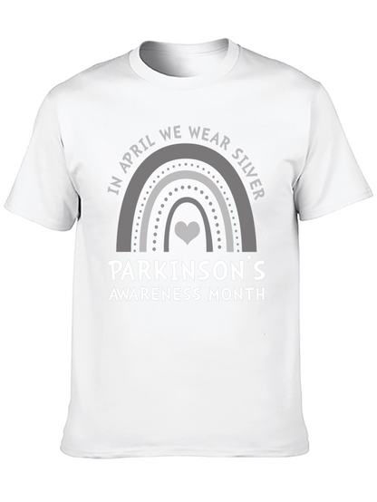 Parkinsons Awareness Silver Rainbow T-Shirt