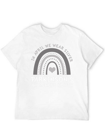 Parkinsons Awareness Silver Rainbow T-Shirt
