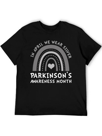 Parkinsons Awareness Silver Rainbow T-Shirt