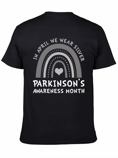 Parkinsons Awareness Silver Rainbow T-Shirt
