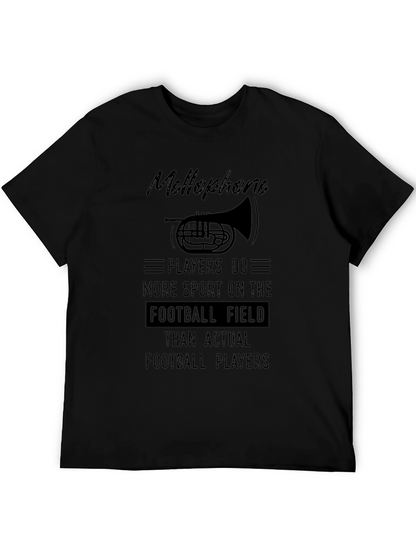 Mellophone Players Football Field Graphic Tee