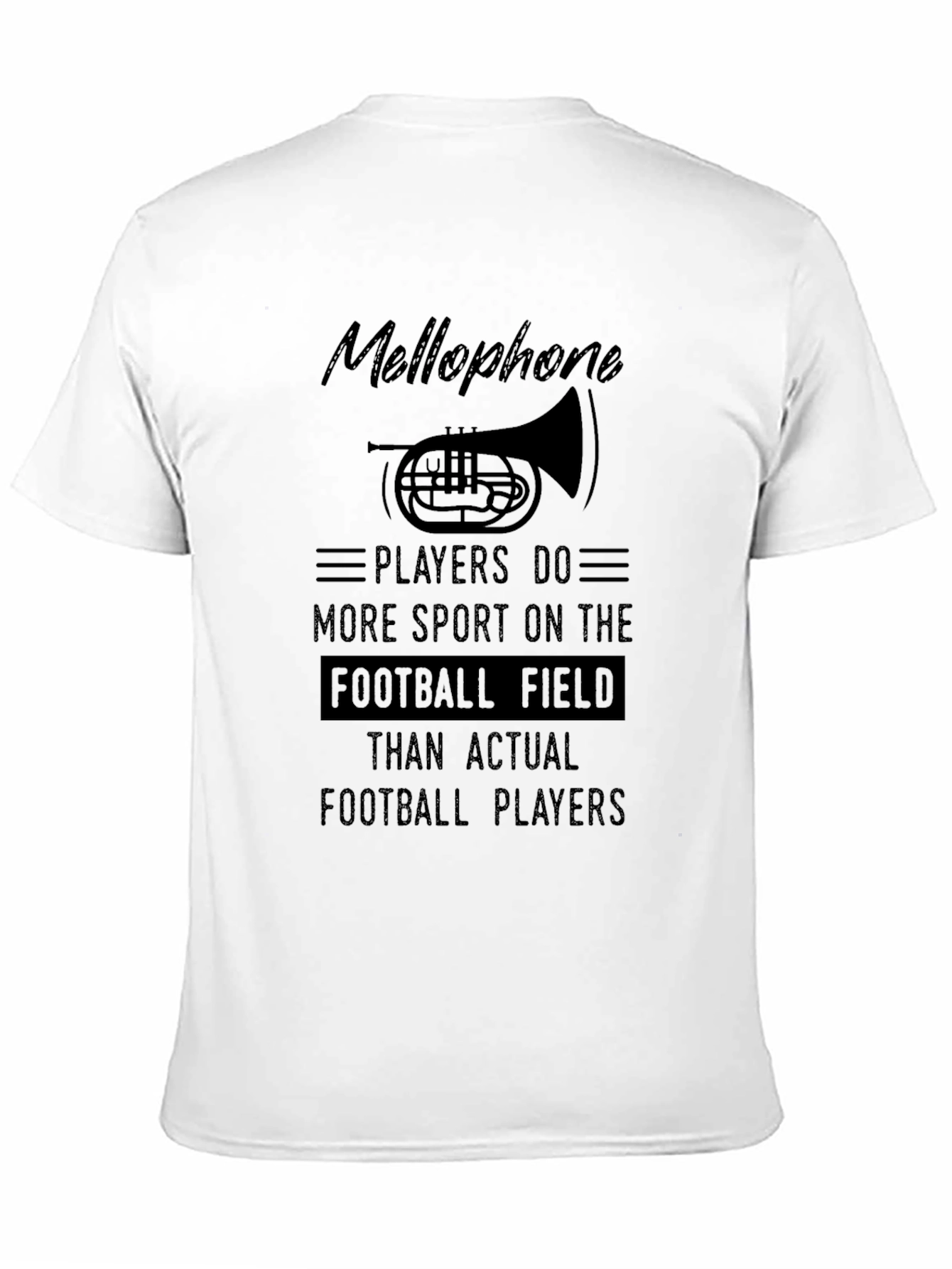 Mellophone Players Football Field Graphic Tee