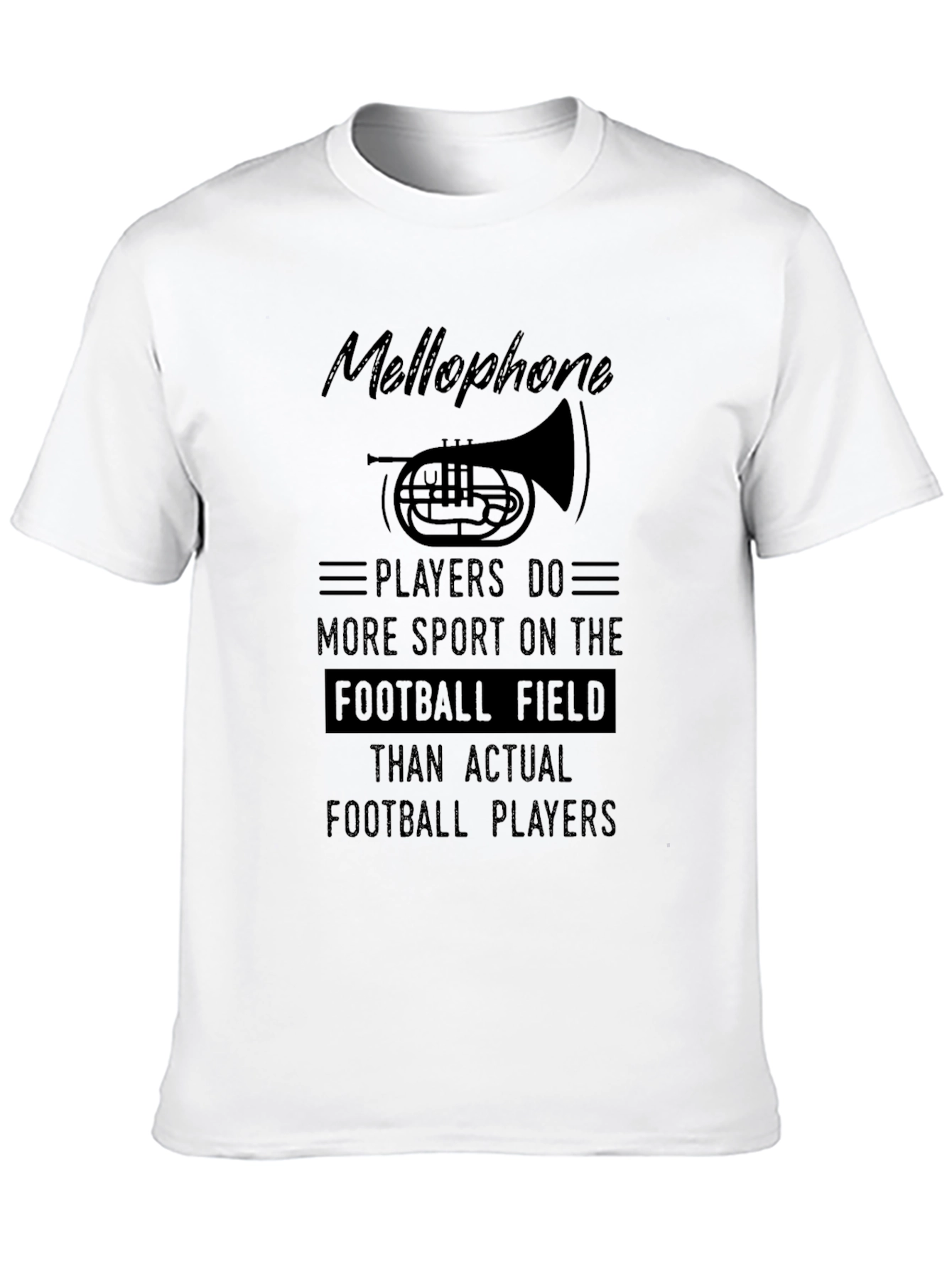 Mellophone Players Football Field Graphic Tee