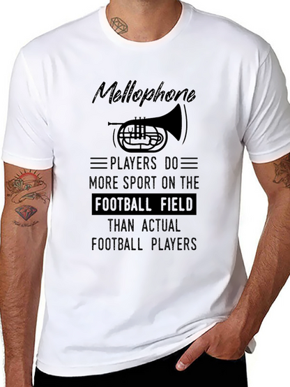 Mellophone Players Football Field Graphic Tee