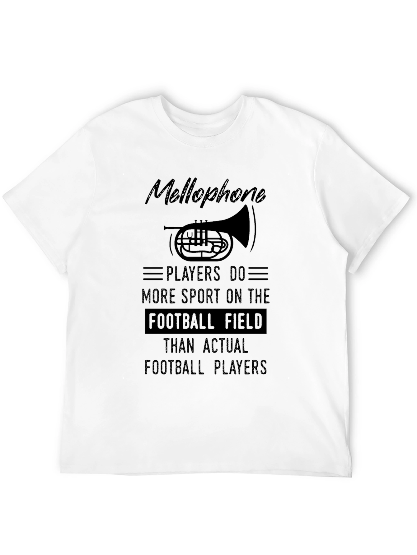 Mellophone Players Football Field Graphic Tee