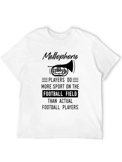Mellophone Players Football Field Graphic Tee