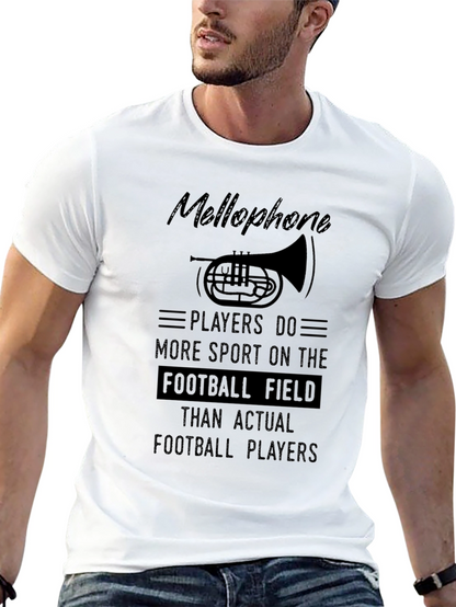 Mellophone Players Football Field Graphic Tee