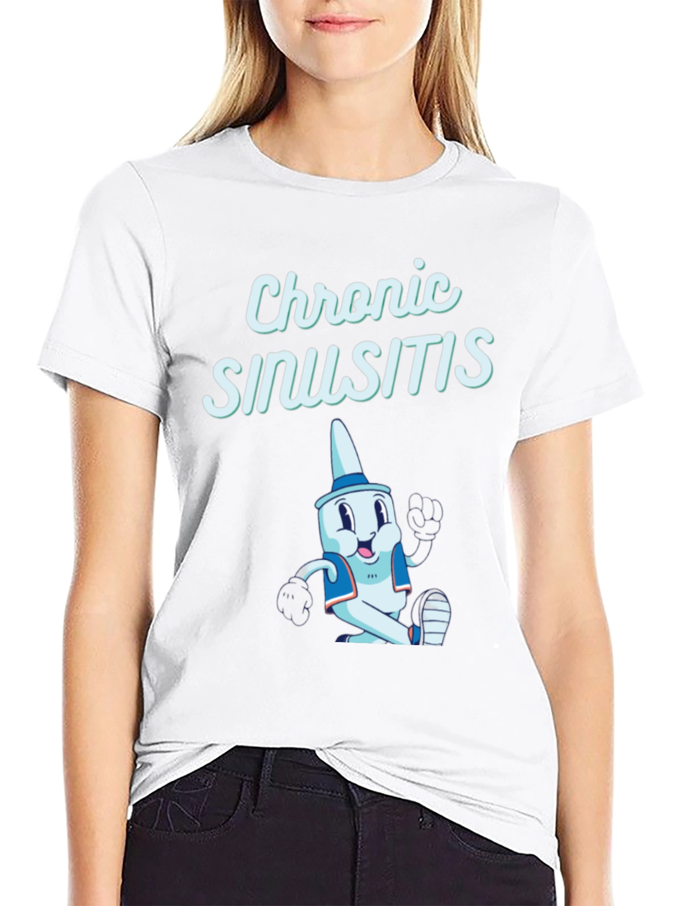 Chronic Sinusitis Cartoon T-Shirt