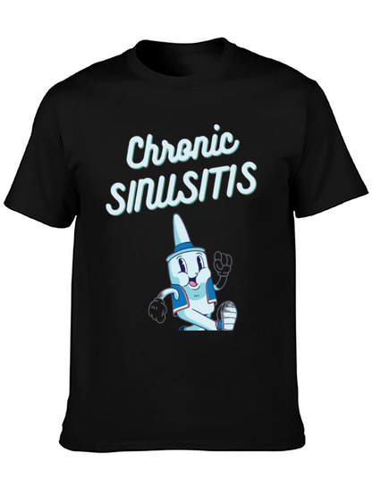 Chronic Sinusitis Cartoon T-Shirt