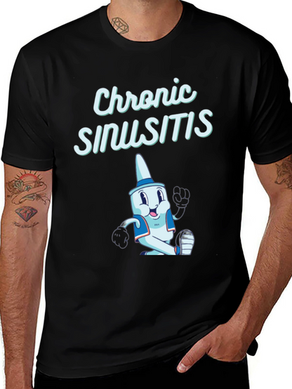 Chronic Sinusitis Cartoon T-Shirt