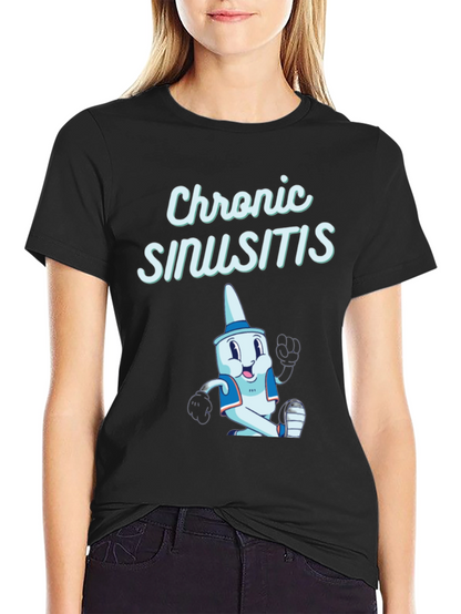 Chronic Sinusitis Cartoon T-Shirt