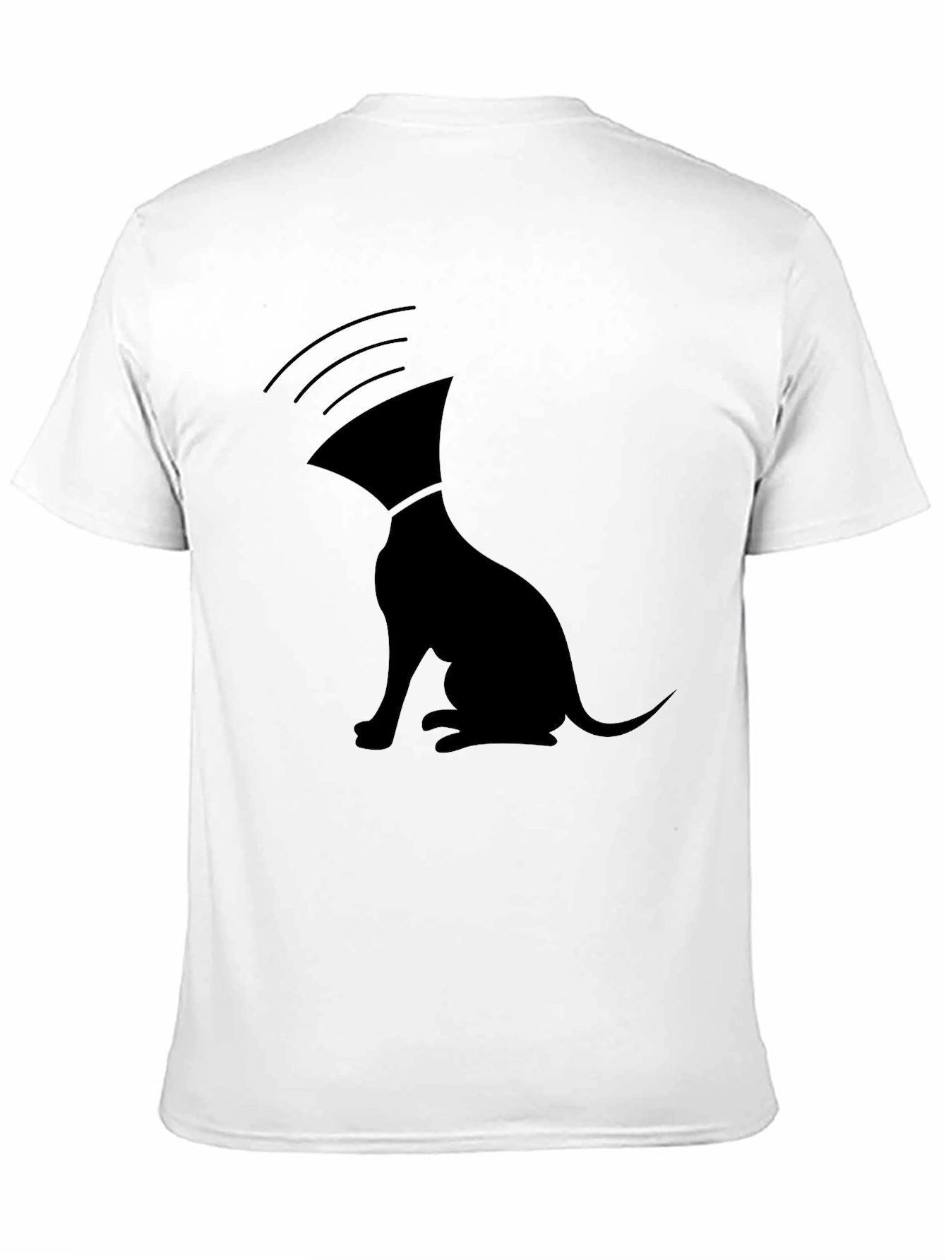 Unique Graphic T-Shirt: Dog with Cone of Shame