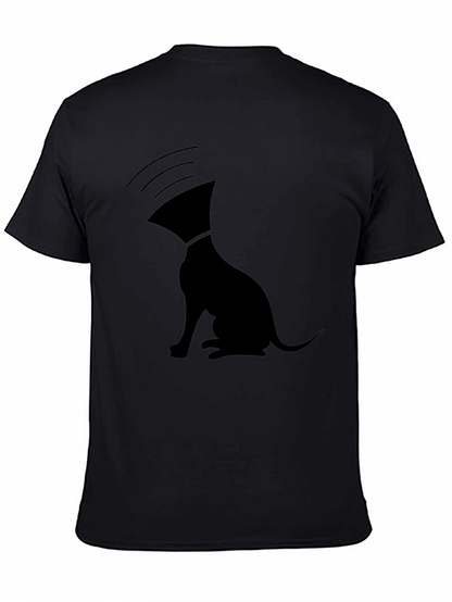 Unique Graphic T-Shirt: Dog with Cone of Shame