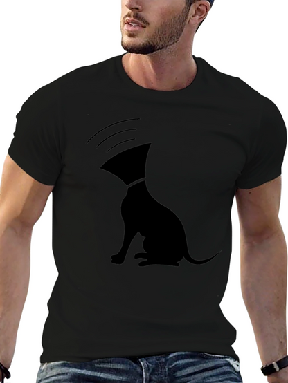 Unique Graphic T-Shirt: Dog with Cone of Shame