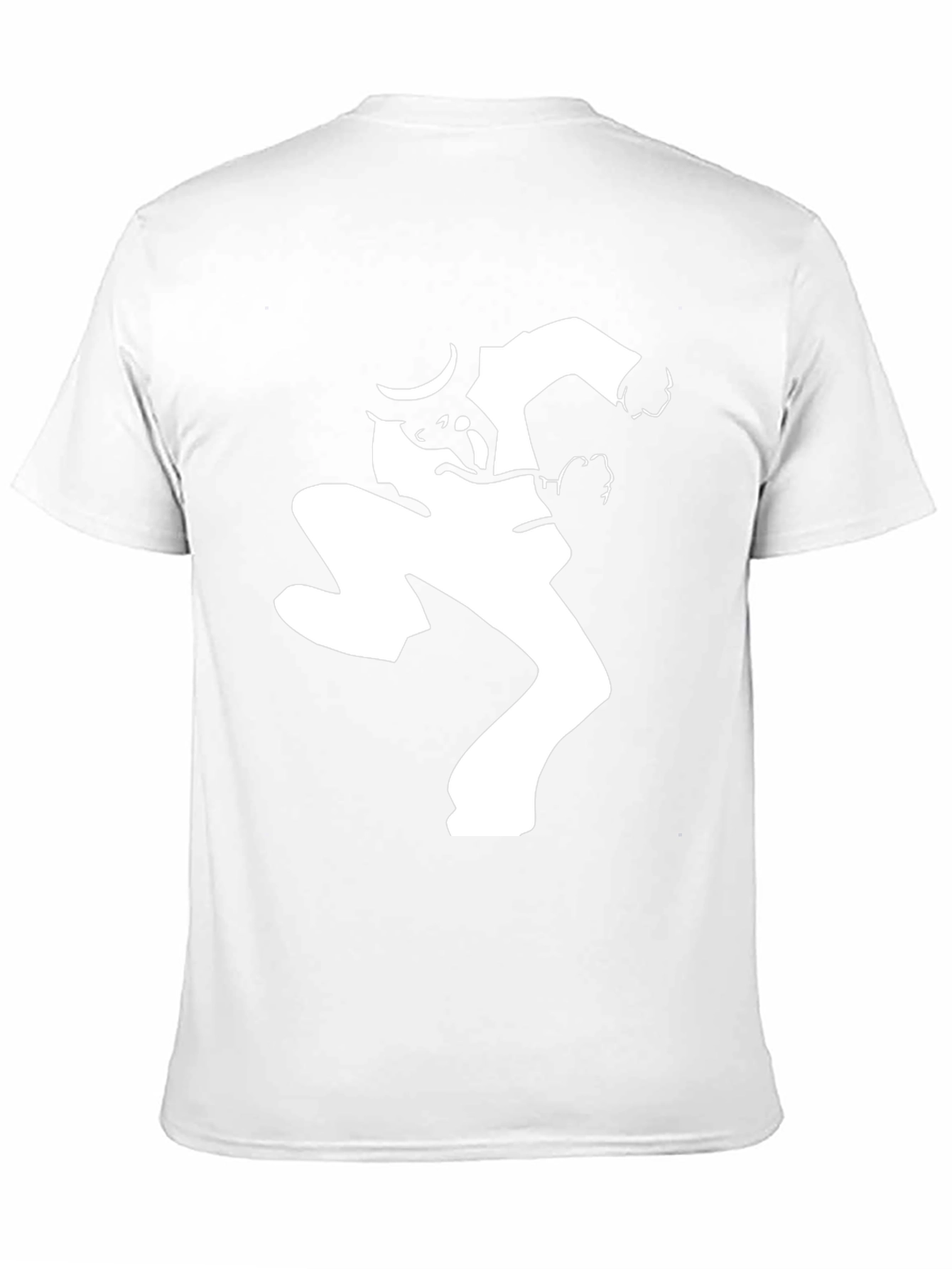 Black T-Shirt with Silhouette Graphic