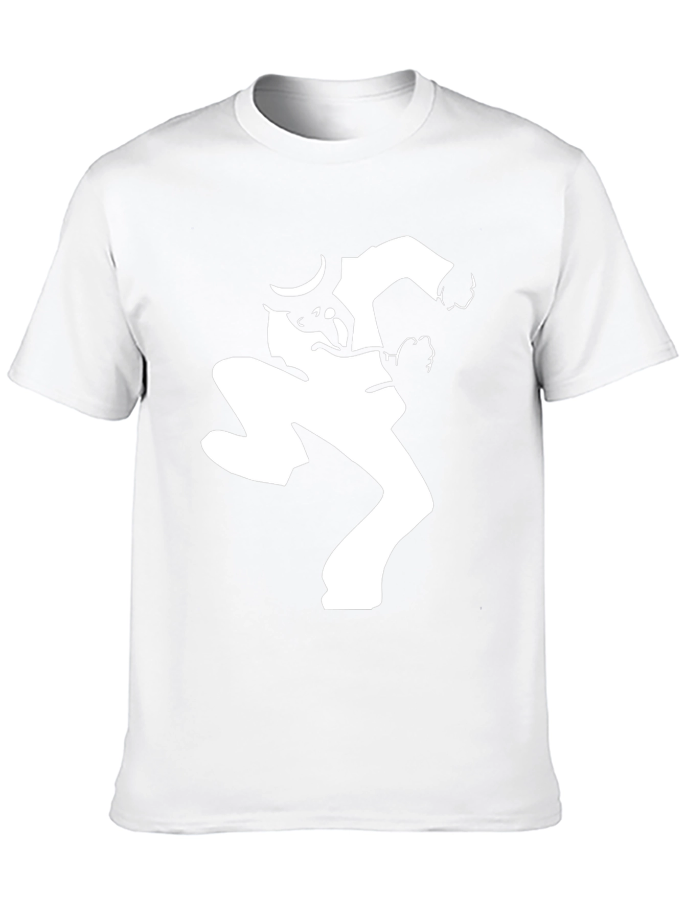 Black T-Shirt with Silhouette Graphic