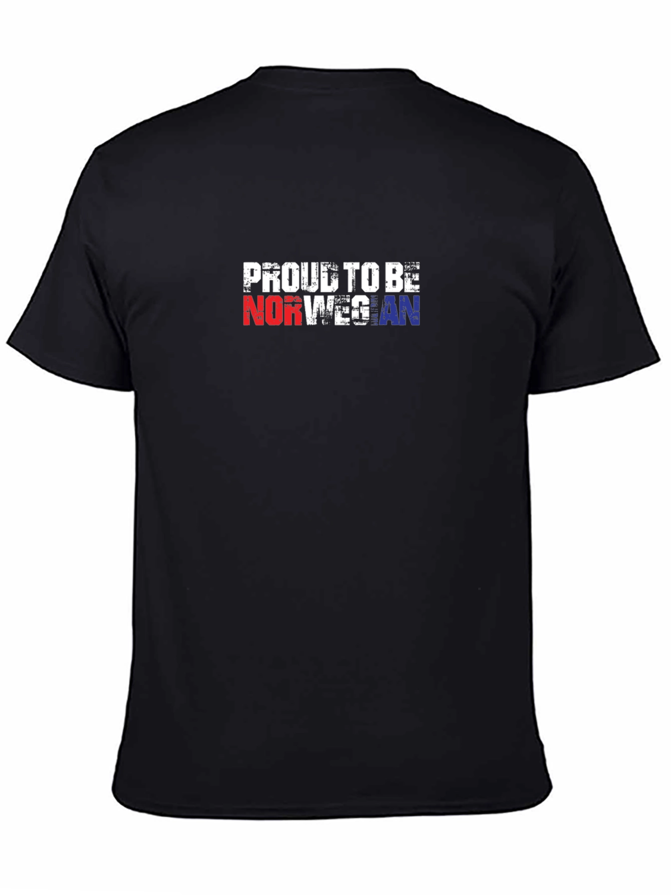 Proud To Be Norwegian Black T-Shirt