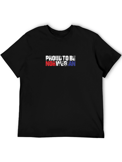 Proud To Be Norwegian Black T-Shirt