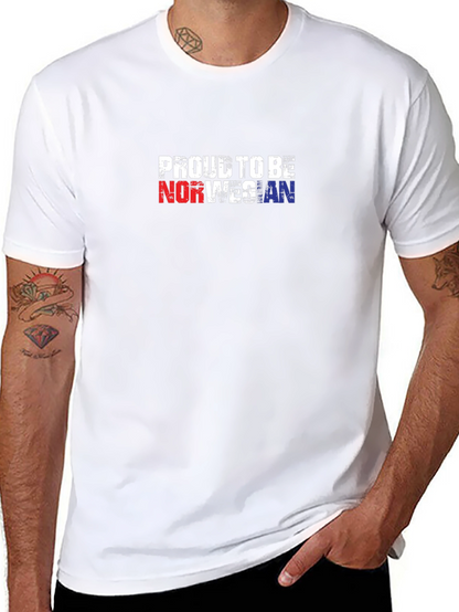Proud To Be Norwegian Black T-Shirt
