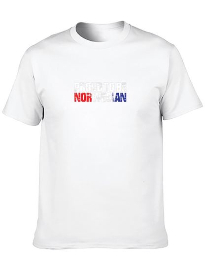 Proud To Be Norwegian Black T-Shirt