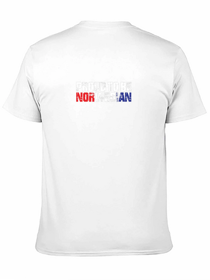 Proud To Be Norwegian Black T-Shirt