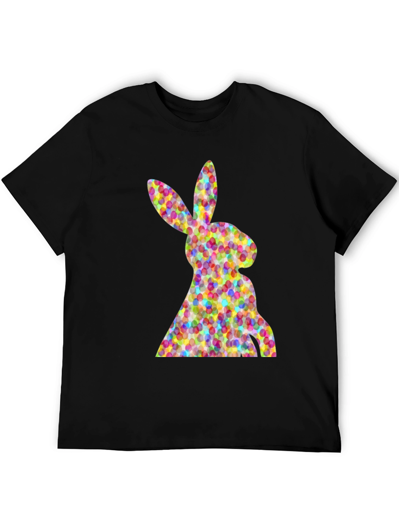 Easter Bunny Eggs Black T-Shirt