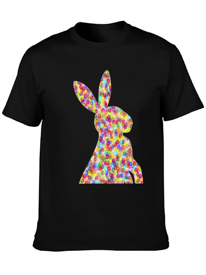 Easter Bunny Eggs Black T-Shirt