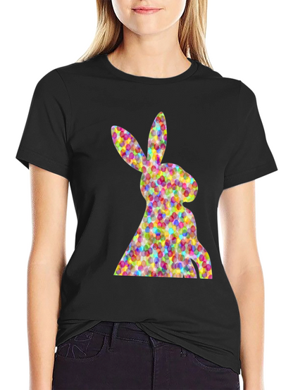 Easter Bunny Eggs Black T-Shirt