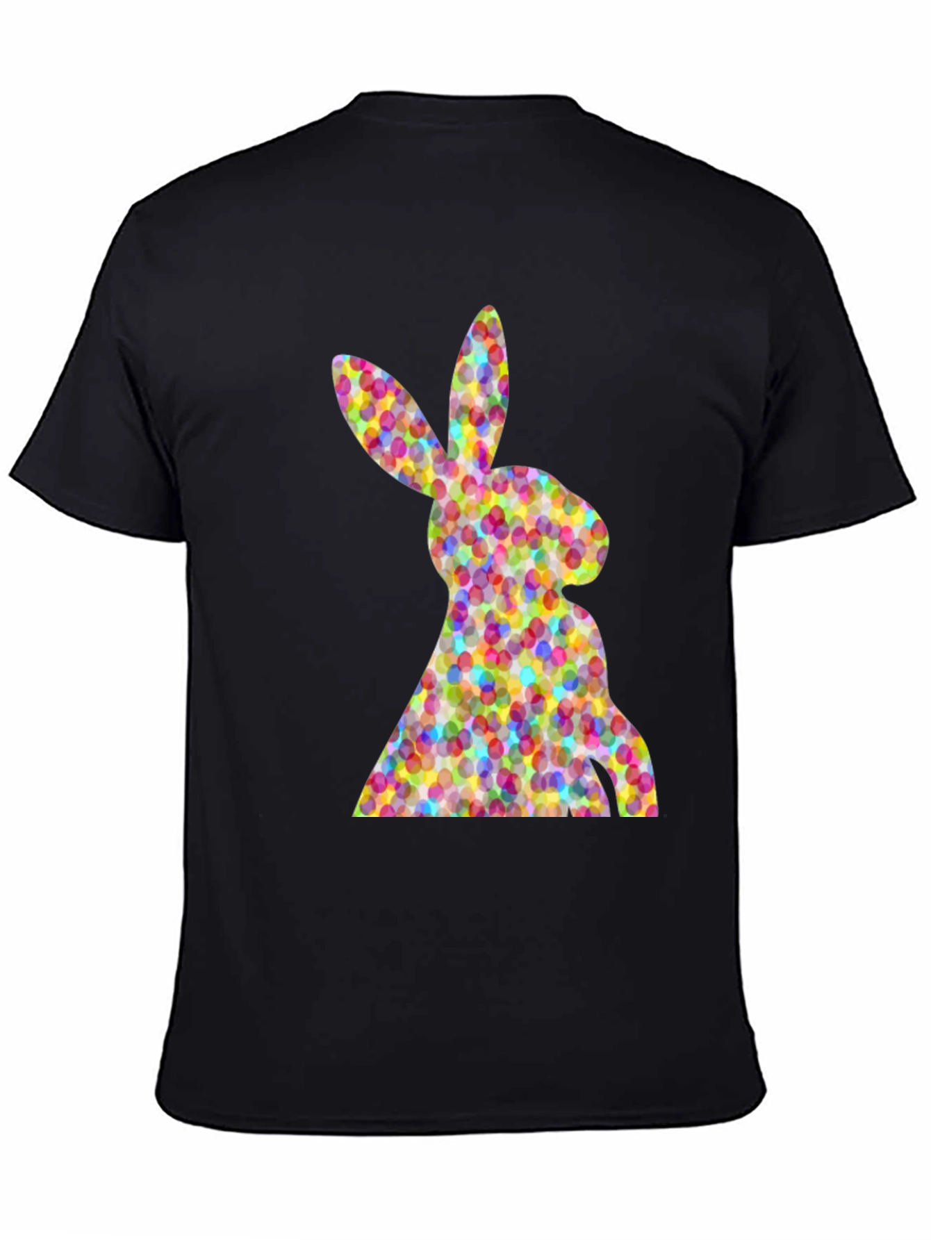 Easter Bunny Eggs Black T-Shirt