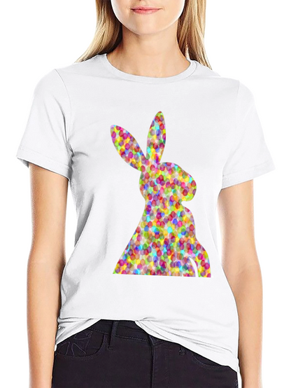 Easter Bunny Eggs Black T-Shirt