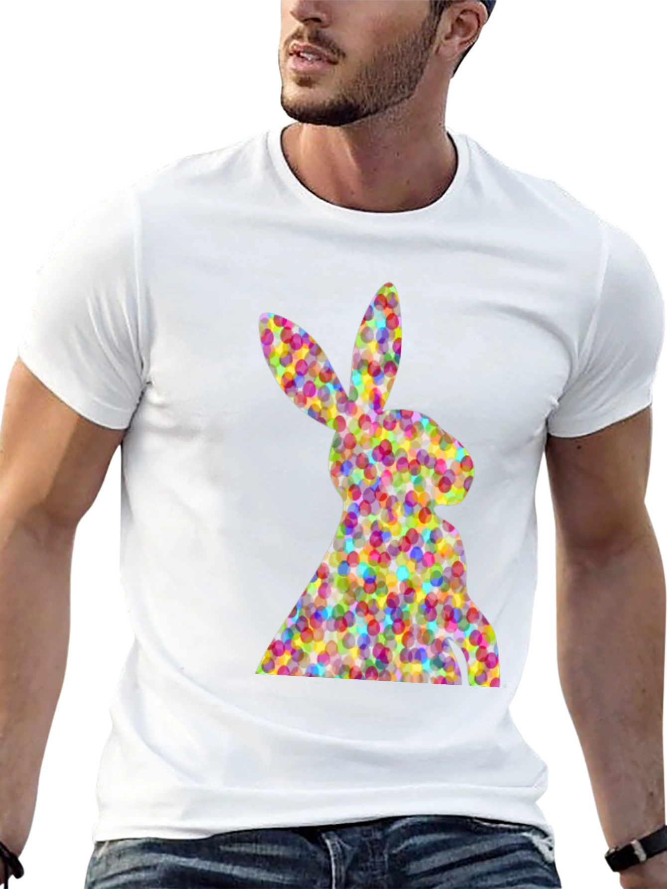 Easter Bunny Eggs Black T-Shirt