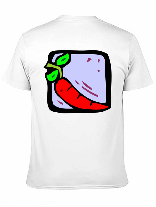 Funny Pepper Graphic Black T-Shirt