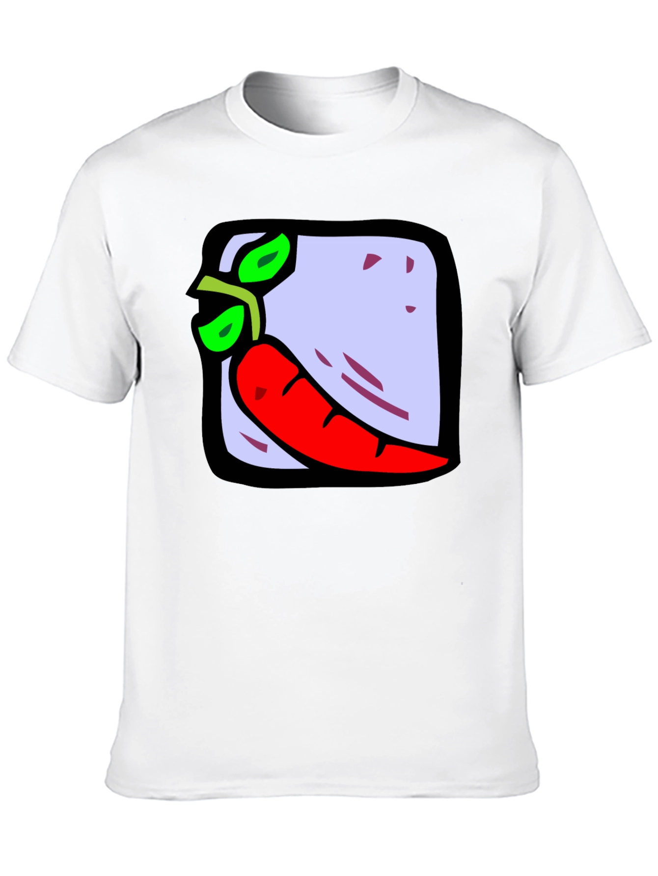 Funny Pepper Graphic Black T-Shirt