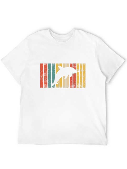 Retro Dolphin Graphic T-Shirt - Vintage Style