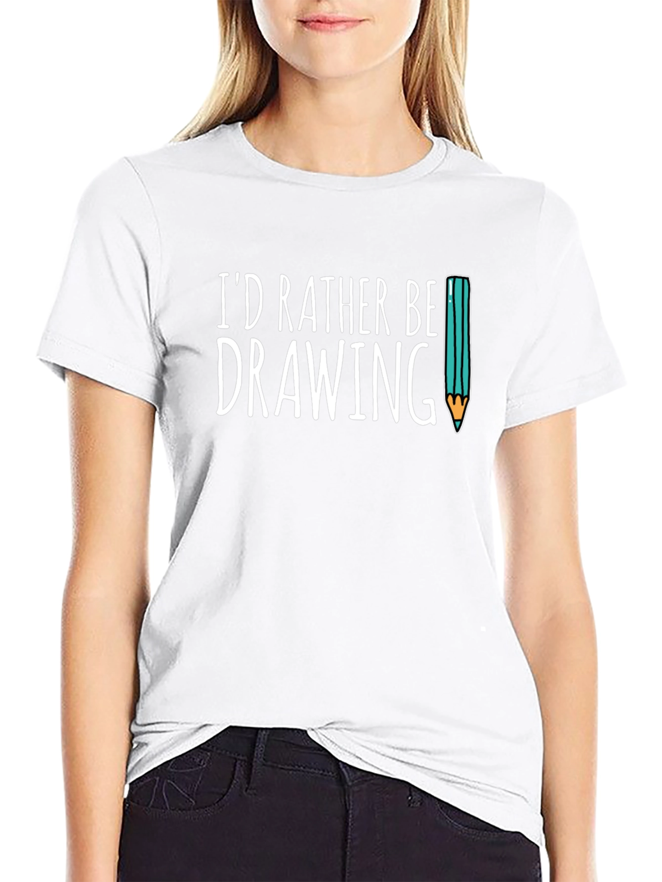 Id Rather Be Drawing T-Shirt