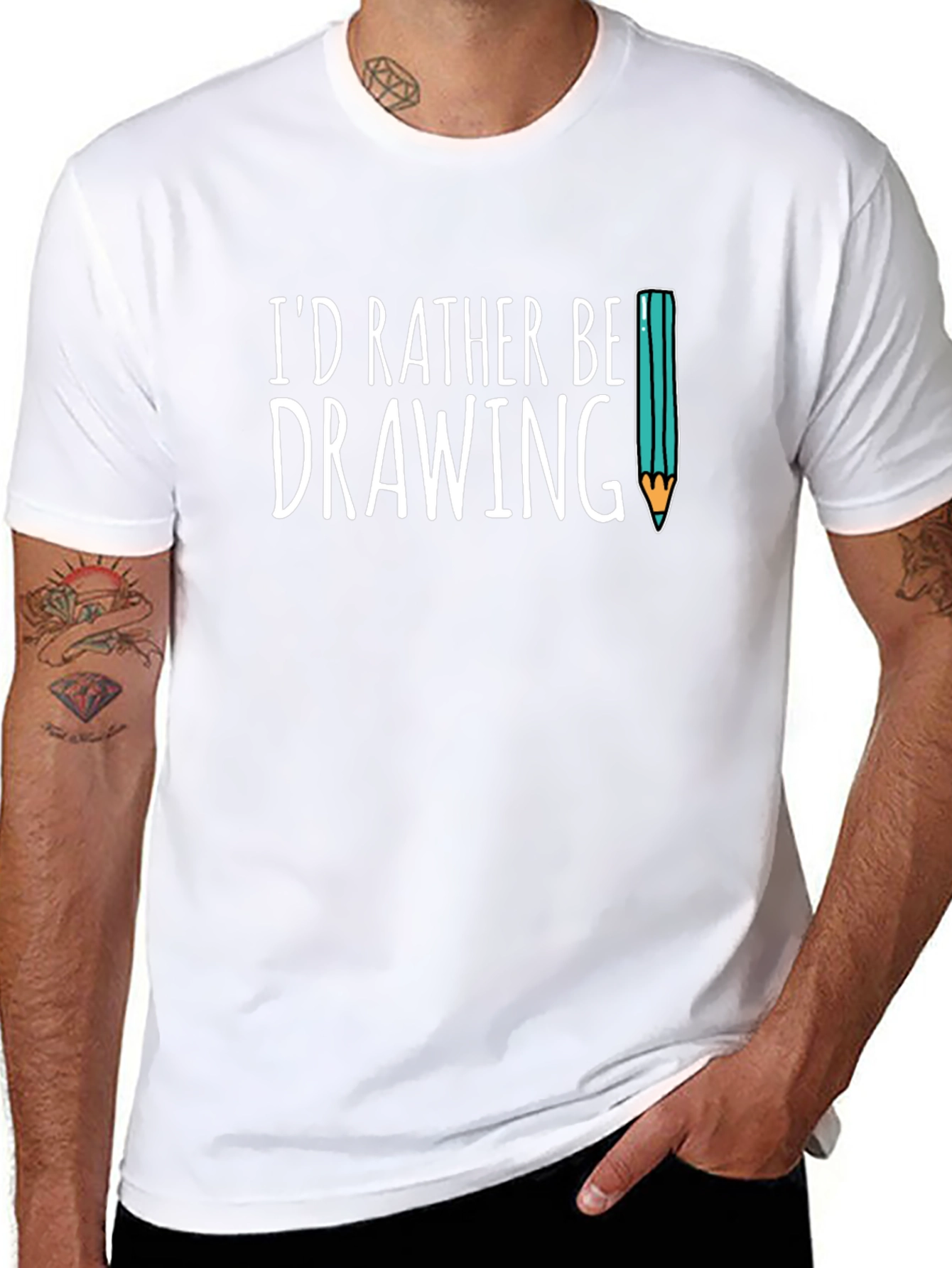 Id Rather Be Drawing T-Shirt