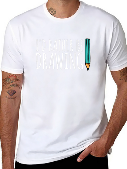 Id Rather Be Drawing T-Shirt