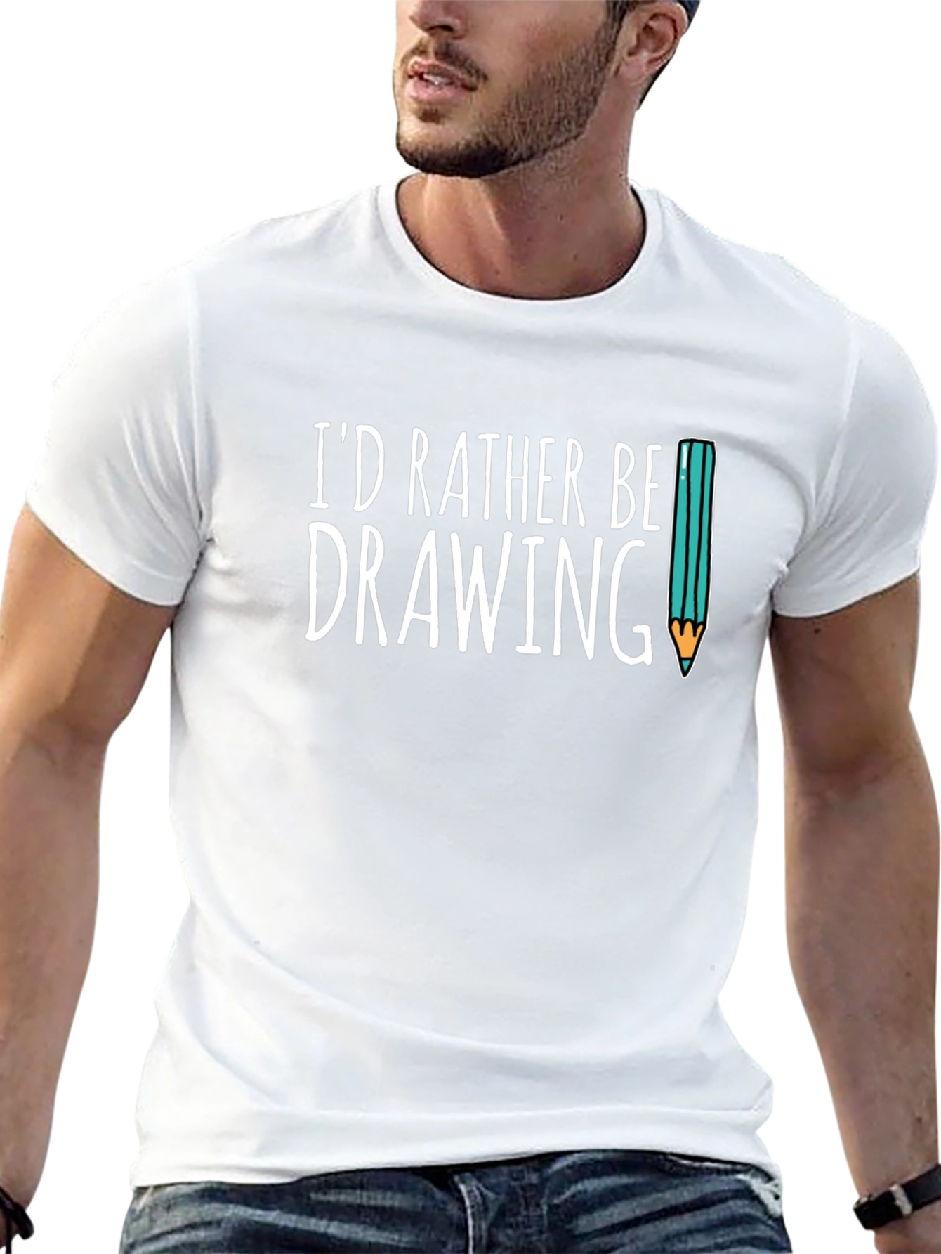 Id Rather Be Drawing T-Shirt