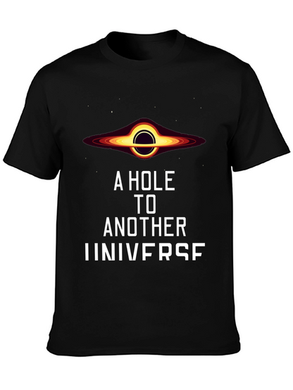 Black Hole Universe Graphic T-Shirt