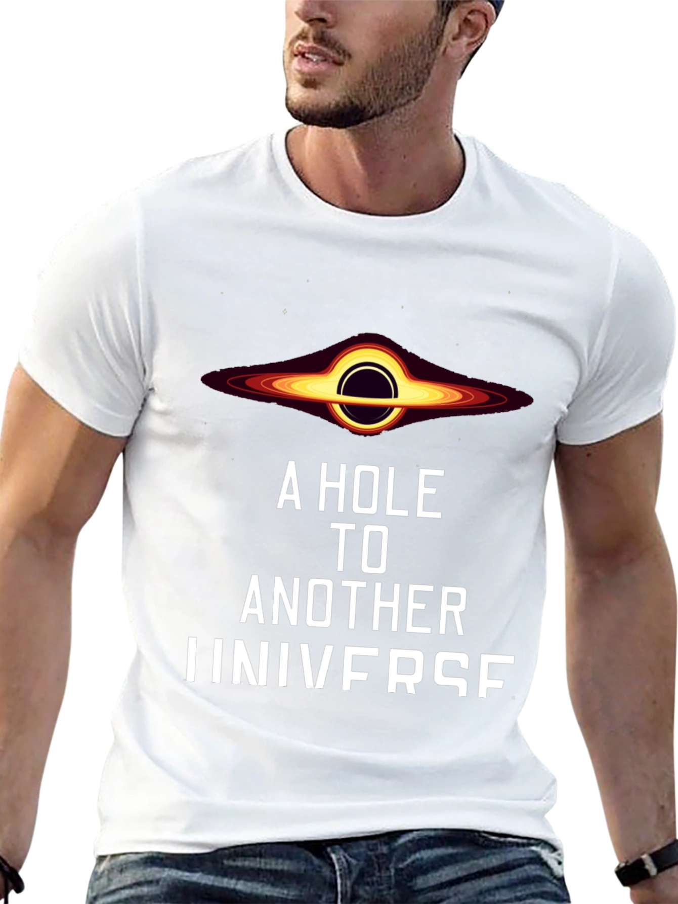 Black Hole Universe Graphic T-Shirt