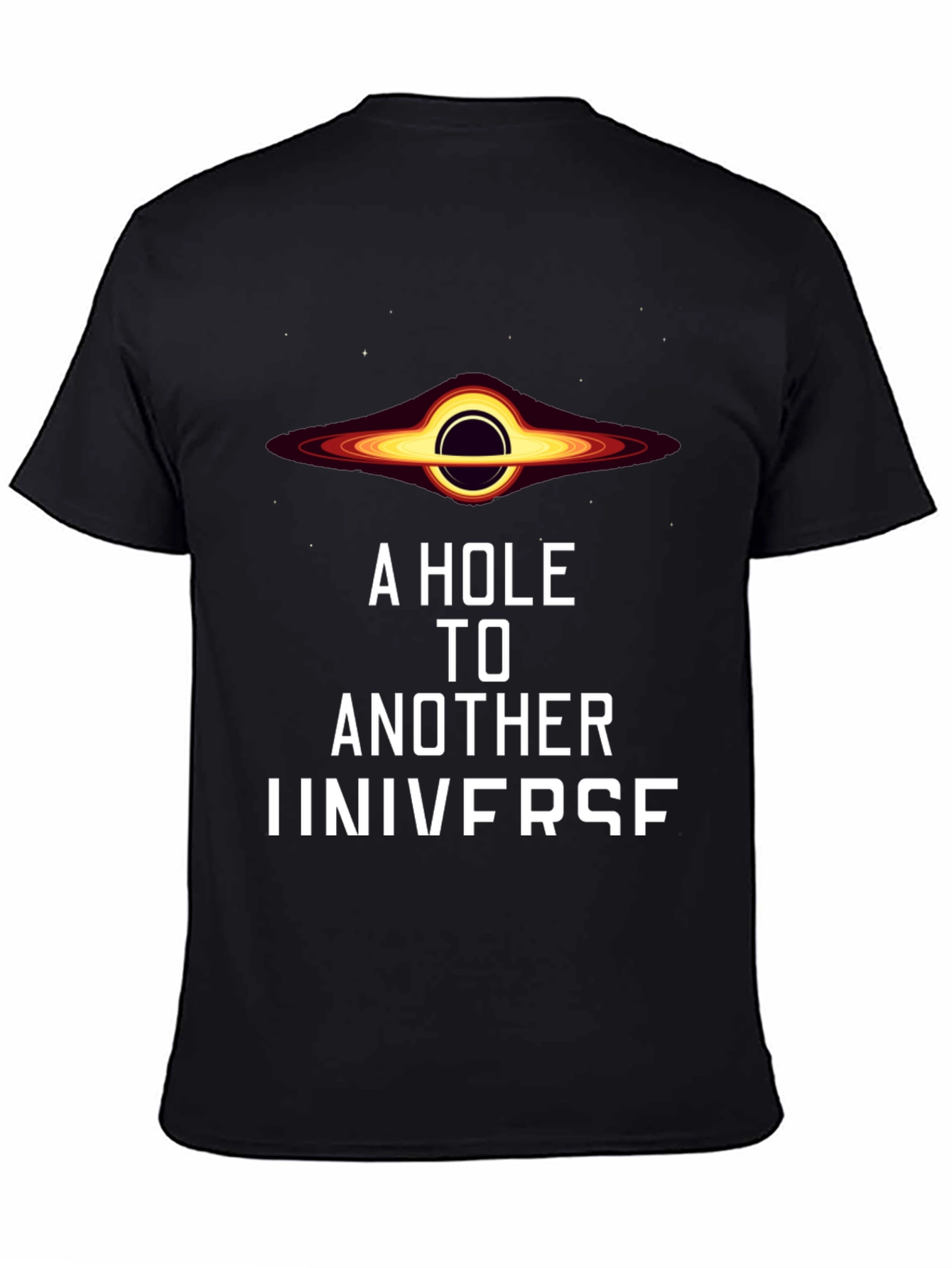 Black Hole Universe Graphic T-Shirt