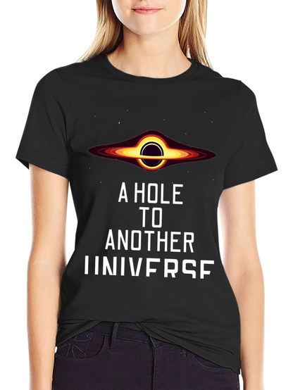 Black Hole Universe Graphic T-Shirt