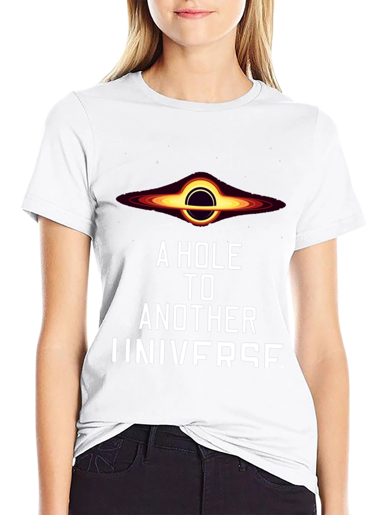 Black Hole Universe Graphic T-Shirt